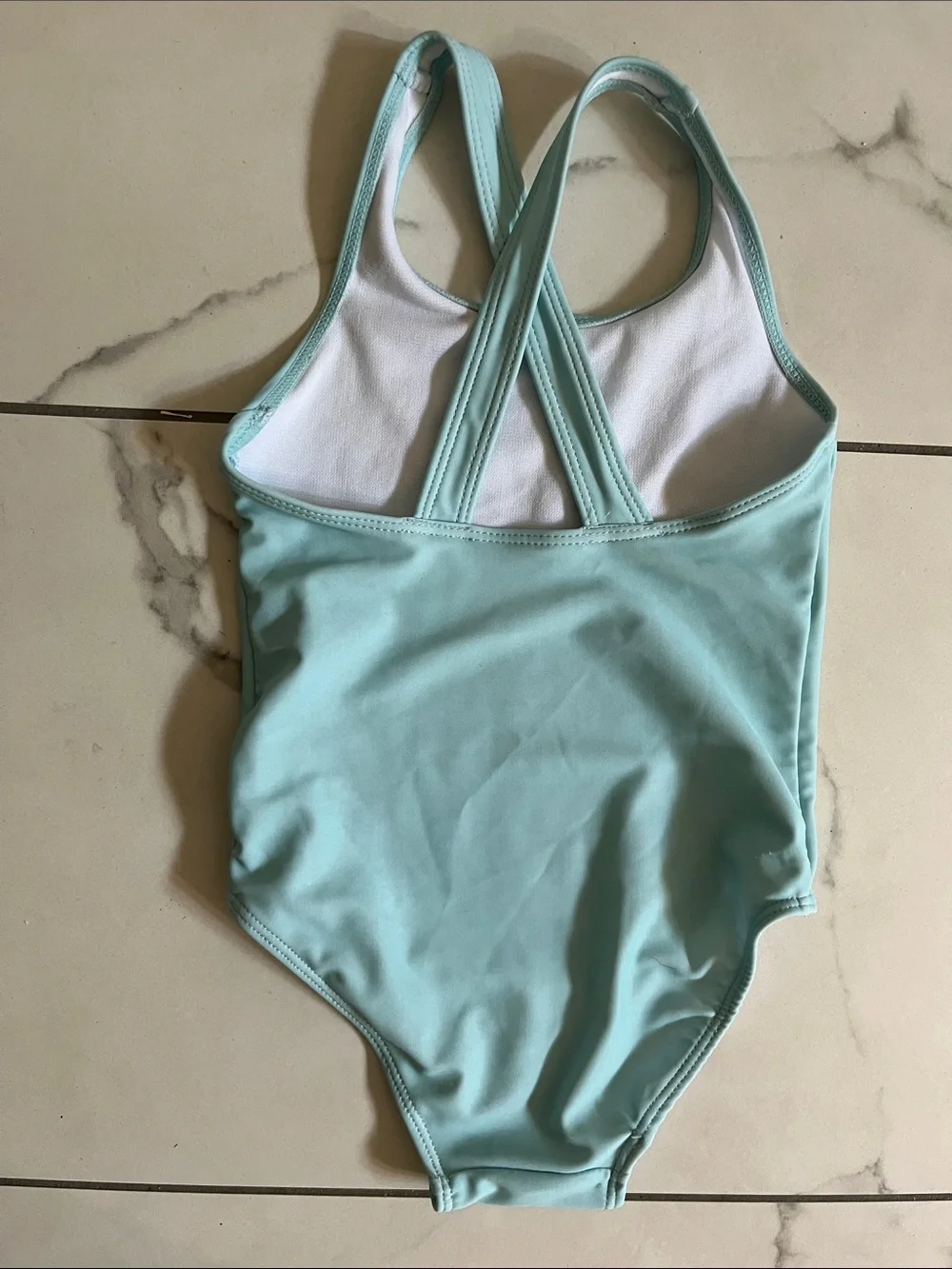 Disney Little Girls Mermaid One-Piece Swimsuit - Mint Teal Pink Ariel Toddler